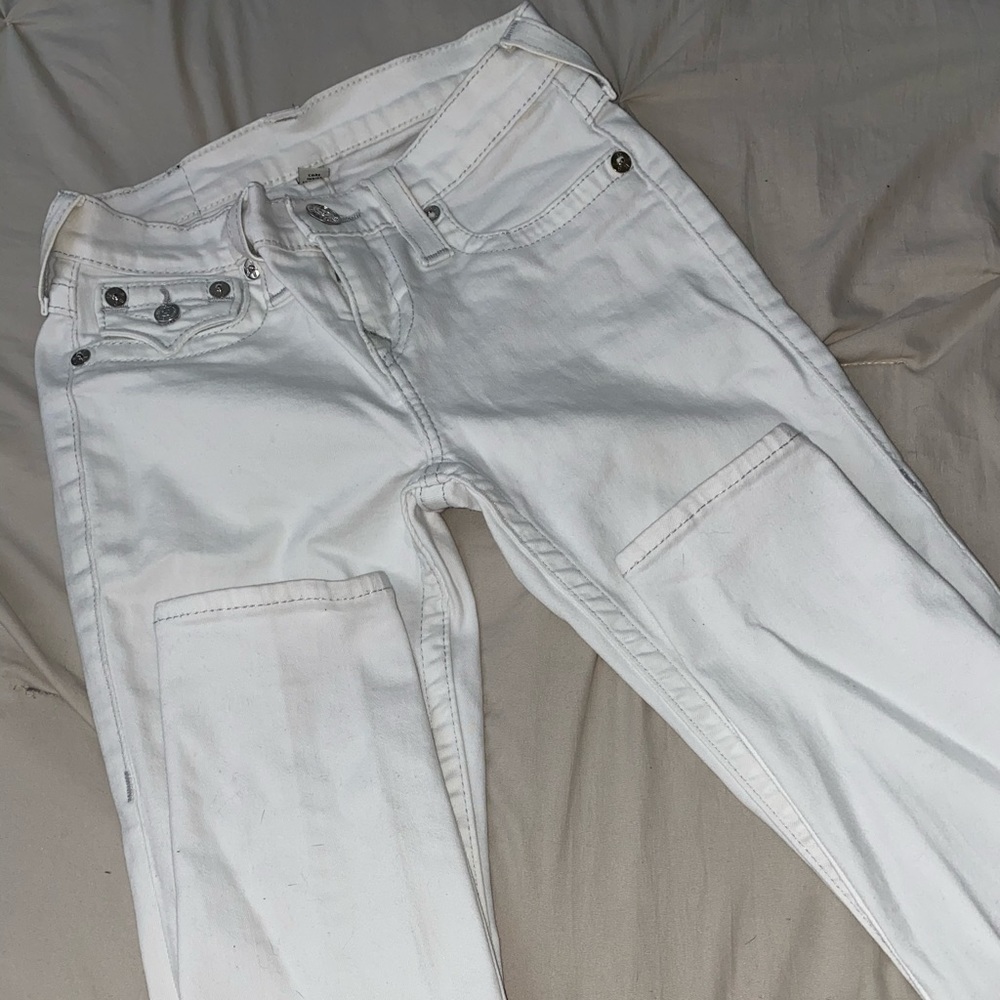 True religion white jeans